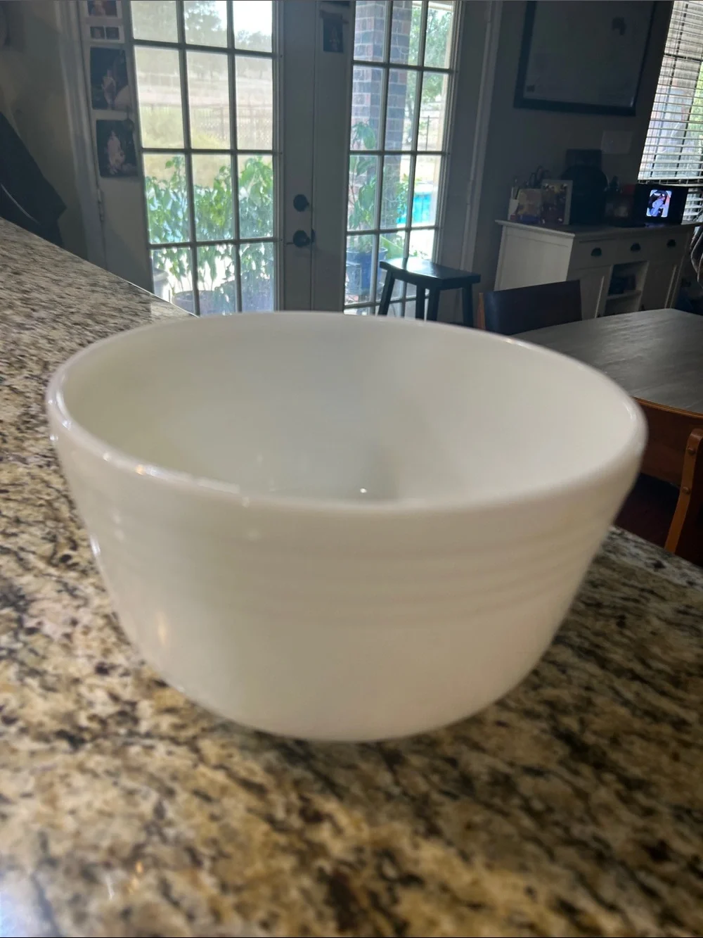Vintage Large Pyrex White Milk Glass Mixing Bowl
